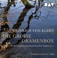 Buchcover: Heinrich von Kleist. Die große Dramenbox - 9 CDs. Audio Verlag, Berlin, 2011.