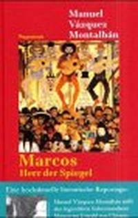 Buchcover: Manuel Vazquez Montalban. Marcos - Herr der Spiegel. Klaus Wagenbach Verlag, Berlin, 2000.