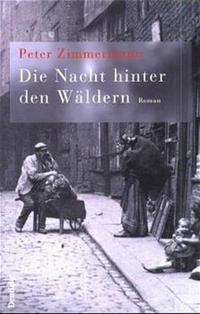 Buchcover: Peter Zimmermann. Die Nacht hinter den Wäldern - Roman. Deuticke Verlag, Wien, 2000.