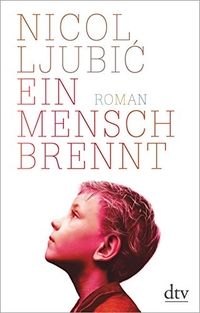 Buchcover: Nicol Ljubic. Ein Mensch brennt - Roman. dtv, München, 2017.