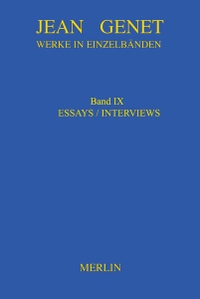 Cover: Jean Genet: Werke in Einzelbänden, Band IX
