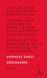 Buchcover: Akwaeke Emezi. Süßwasser - Roman. Eichborn Verlag, Köln, 2018.