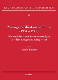 Cover: Zwangssterilisation in Bonn