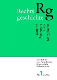 Cover: Rechtsgeschichte