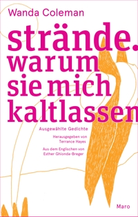 Cover: Wanda Coleman. Strände. Warum sie mich kaltlassen. Maro Verlag, Augsburg, 2021.