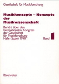 Cover: Musikkonzepte - Konzepte der Musikwissenschaft, 2 Bände