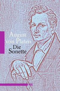 Buchcover: August von Platen. Die Sonette. Männerschwarm Verlag, Berlin, 2019.