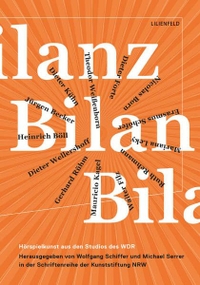 Buchcover: Bilanz - Hörspielkunst aus den Studios des WDR, 10 CDs. Lilienfeld Verlag, Düsseldorf, 2016.