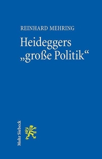Cover: Heideggers "große Politik"