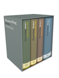 Buchcover: Thomas Kling. Thomas Kling: Werke in vier Bänden. Suhrkamp Verlag, Berlin, 2020.