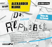 Cover: Alexander Kluge. Das neue Alphabet - 3 CDs. DHV - Der Hörverlag, München, 2020.