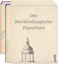 Buchcover: Sigrid Puntigam (Hg.). Der Mecklenburgische Planschatz - Architekturzeichnungen des 18. Jahrhunderts aus der ehemaligen Plansammlung der Herzöge von Mecklenburg-Schwerin. Michael Sandstein Verlag, Dresden , 2020.