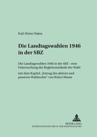 Cover: Die Landtagswahlen 1946 in der SBZ