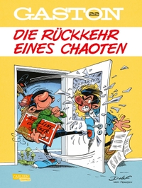 Buchcover: Marc Delafontaine. Gaston Neuedition 22: Die Rückkehr eines Chaoten. Carlsen Verlag, Hamburg, 2024.