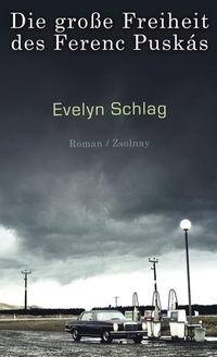 Buchcover: Evelyn Schlag. Die große Freiheit des Ferenc Puskas - Roman. Zsolnay Verlag, Wien, 2011.