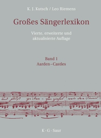 Cover: Großes Sängerlexikon
