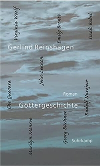 Buchcover: Gerlind Reinshagen. Göttergeschichte - Roman. Suhrkamp Verlag, Berlin, 2000.