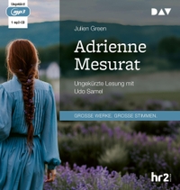 Buchcover: Julien Green. Adrienne Mesurat - 1 pm3 CD. Der Audio Verlag (DAV), Berlin, 2024.