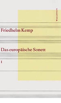 Buchcover: Friedhelm Kemp. Das europäische Sonett - 2 Bände. Wallstein Verlag, Göttingen, 2002.