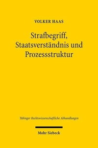 Cover: Strafbegriff, Staatsverständnis und Prozessstruktur