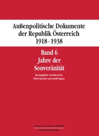 Cover: Außenpolitische Dokumente der Republik Österreich 1918-1938