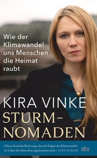 Buchcover: Kira Vinke. Sturmnomaden - Wie der Klimawandel uns Menschen die Heimat raubt. dtv, München, 2022.