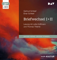 Buchcover: Einar Schleef / Gertrud Schleef. Einar Schleef, Gertrud Schleef: Briefwechsel I + II - 1 CD. Der Audio Verlag (DAV), Berlin, 2021.