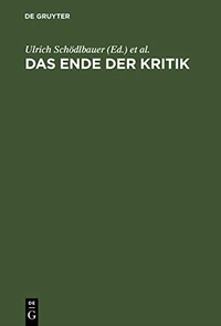 Cover: Das Ende der Kritik