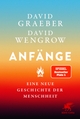 Cover: David Graeber / David Wengrow. Anfänge - Eine neue Geschichte der Menschheit. Klett-Cotta Verlag, Stuttgart, 2022.