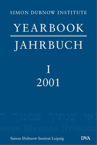 Buchcover: Jahrbuch des Simon-Dubnow-Institut Leipzig - Nr. 1 Jahrgang 2001. Deutsche Verlags-Anstalt (DVA), München, 2002.