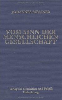 Cover: Johannes Messner: Ausgewählte Werke