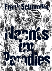 Buchcover: Frank Schmolke. Nachts im Paradies. Edition Moderne, Zürich, 2019.