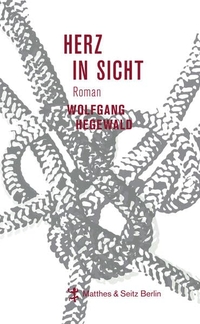 Buchcover: Wolfgang Hegewald. Herz in Sicht - Roman. Matthes und Seitz, Berlin, 2014.