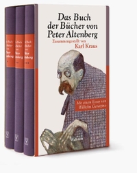 Buchcover: Peter Altenberg. Das Buch der Bücher - 3 Bände. Wallstein Verlag, Göttingen, 2009.