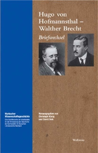 Cover: Hugo von Hofmannsthal / Walther Brecht: Briefwechsel