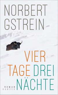 Cover: Norbert Gstrein. Vier Tage, drei Nächte - Roman. Carl Hanser Verlag, München, 2022.