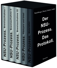 Buchcover: Annette Ramelsberger (Hg.) / Tanjev Schultz (Hg.) / Rainer Stadler (Hg.). Der NSU Prozess - Das Protokoll. Antje Kunstmann Verlag, München, 2018.