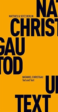 Buchcover: Nataniel Christgau. Tod und Text - Zu Roberto Bolaños '2666'. Matthes und Seitz Berlin, Berlin, 2016.