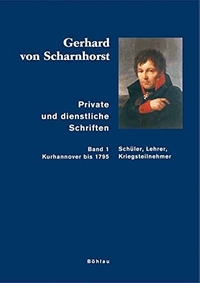 Cover: Gerhard von Scharnhorst: Private und dienstliche Schriften