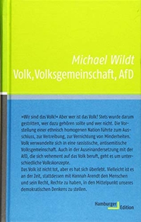 Buchcover: Michael Wildt. Volk, Volksgemeinschaft, AfD. Hamburger Edition, Hamburg, 2017.