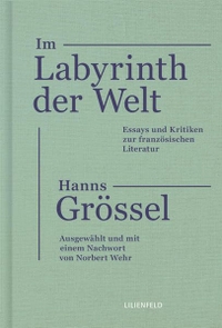Buchcover: Norbert Wehr. Im Labyrinth der Welt - Essays und Kritiken zur französischen Literatur. Lilienfeld Verlag, Düsseldorf, 2017.