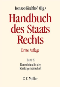 Cover: Handbuch des Staatsrechts