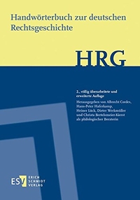 Buchcover: Handwörterbuch zur deutschen Rechtsgeschichte (HRG) - 2. vollständig überarbeitete und erweiterte Auflage. Erste Lieferung. Erich Schmidt Verlag, Berlin, 2004.