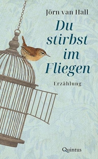 Buchcover: Jörn van Hall. Du stirbst im Fliegen - Erzählung. Quintus Verlag, Berlin, 2022.