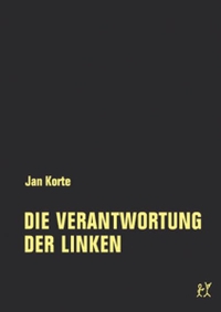 Cover: Jan Korte. Die Verantwortung der Linken. Verbrecher Verlag, Berlin, 2020.