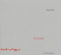 Buchcover: Anja Utler. brinnen. Edition Korrespondenzen, Wien, 2006.
