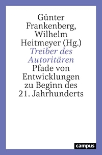 Buchcover: Günter Frankenberg (Hg.) / Wilhelm Heitmeyer (Hg.). Treiber des Autoritären - Pfade von Entwicklungen zu Beginn des 21. Jahrhunderts. Campus Verlag, Frankfurt am Main, 2022.
