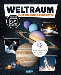 Buchcover: Assata Frauhammer. Weltraum - Alles über unser Sonnensystem. Ab 8 Jahre. Carlsen Verlag, Hamburg, 2018.