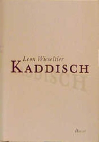 Buchcover: Leon Wieseltier. Kaddisch. Carl Hanser Verlag, München, 2000.