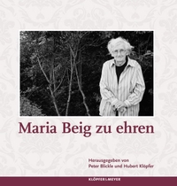 Cover: Maria Beig zu ehren